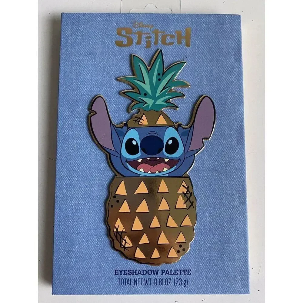 DISNEY Stitch In A Pineapple 12 Color EyeShadow Palette With Mirror Taste Beauty